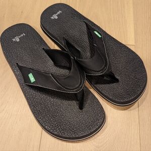 Black Flip Flops